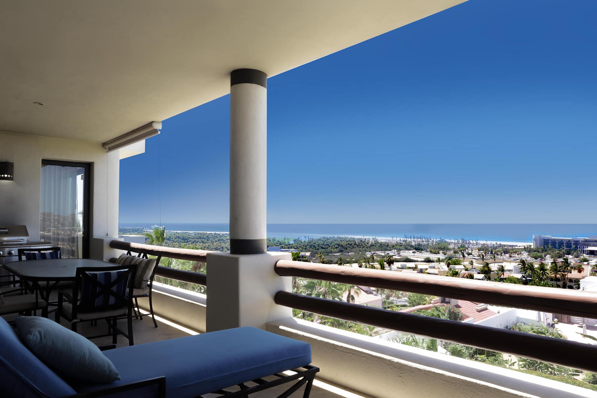 Discover paradise in San José del Cabo with this exclusive 3-bedroom, 3-bathroom condo. Enjoy breathtaking panoramic ocean views from Palmilla Bay to Punta Gorda, waking up each morning to incredible sunrises over the Sea of Cortez. Two bedrooms offer ocean views, while the third boasts stunning mountain vistas. Among the amenities, there's a restaurant opening on November 1st, serving breakfast, lunch, and dinner, along with room service delivery. Additionally, you can take advantage of the renovated pools and ready parking for added convenience. This condo is the ideal retreat for those seeking luxury and natural beauty in one place.