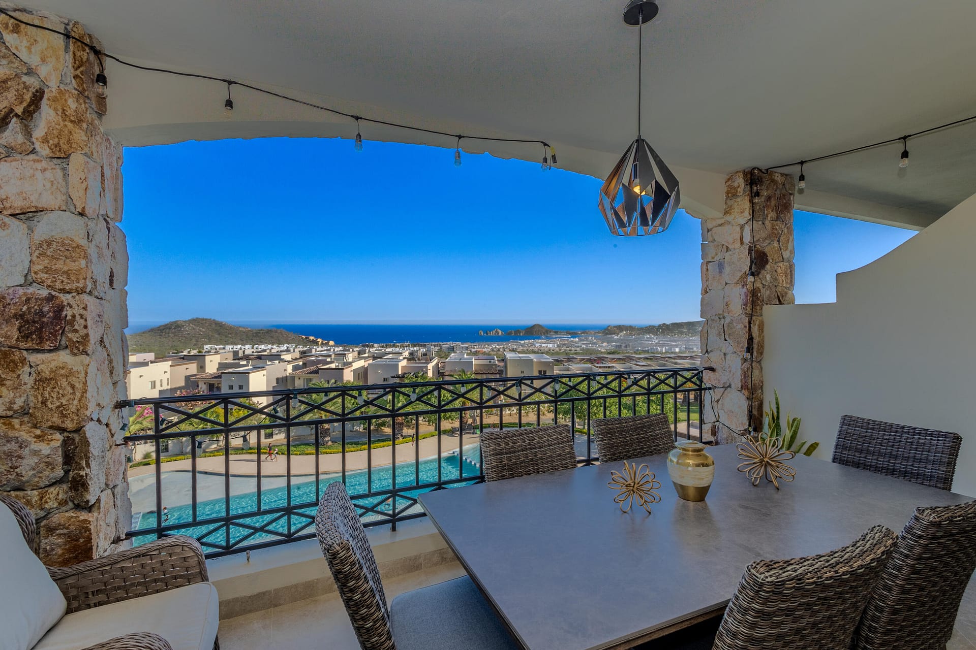 Perched in a breathtaking setting with sweeping ocean views and iconic Arch vistas, this fully furnished residence delivers an exceptional coastal living experience. Whether you're seeking a high-performing rental investment or a private retreat from the everyday, this property offers the perfect blend of comfort, style, and convenience.Featuring 3 bedrooms and 2 bathrooms, this move-in-ready home showcases a refined blend of modern elegance and coastal charm. Thoughtfully curated decor and numerous upgrades enhance every space, creating a sophisticated yet inviting atmosphere throughout.Enjoy resort-style amenities within the community, including a sparkling swimming pool, tennis courts, and a dedicated kids' area. Beautiful park spaces offer the perfect setting for relaxing walks and peaceful outdoor moments.Conveniently located on a paved road, you'll enjoy dazzling city-light views at night while being just minutes from shopping amenities, pristine beaches, and restaurants. For adventure enthusiasts, direct access to nearby mountain trails makes it easy to explore on your Razor or dirt bike, offering endless excitement and breathtaking scenery.Don't miss this opportunity to own your slice of paradise -- schedule your private showing today